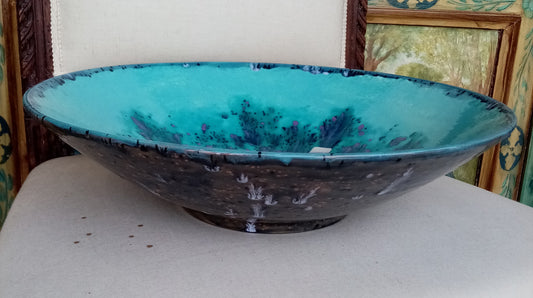 Coppa Luna - Ciotolone in Ceramica Artistica Italiana Fatta a Mano