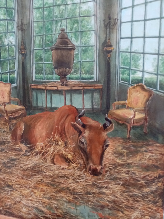 Dettaglio texture pittorica quadro Oggetti nel Tempo, tecnica mista olio acrilico