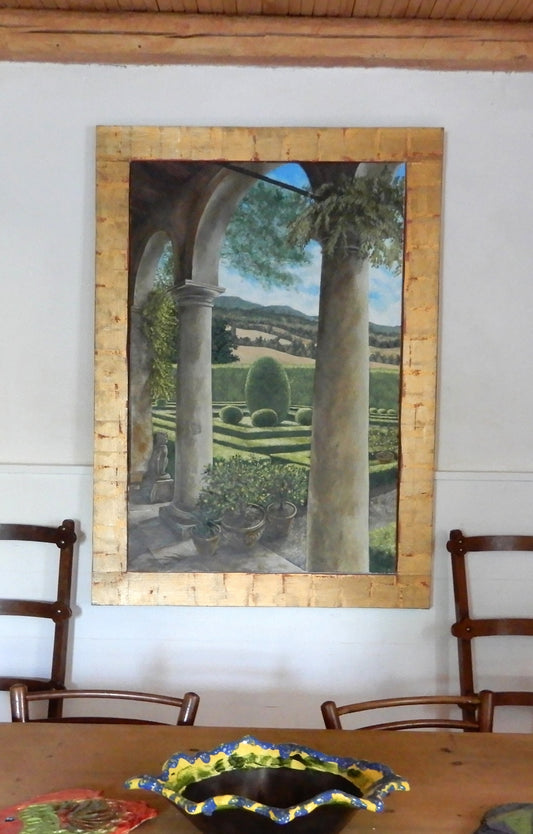 Sotto le Arcate - Olio e Acrilico su tela, Under the Arches - Oil and Acrylic on Canvas,Sous les arches - Huile et acrylique sur toile