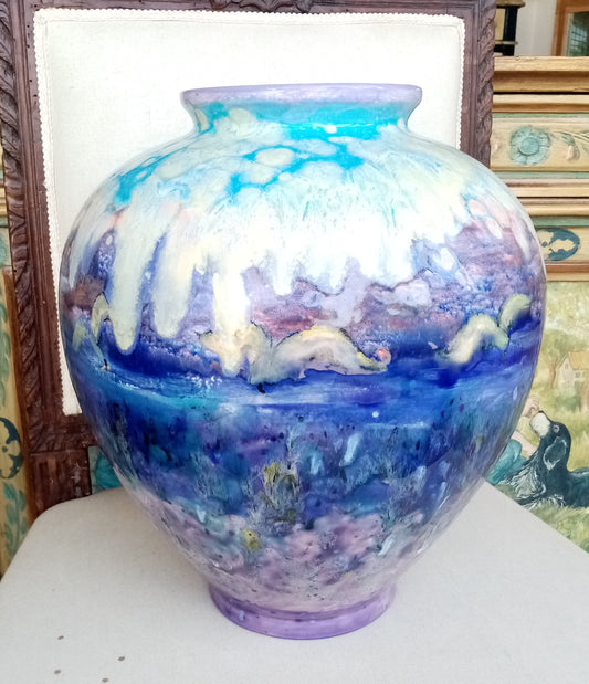 "Vaso ceramica cielo dimensioni 30x33cm - vista laterale