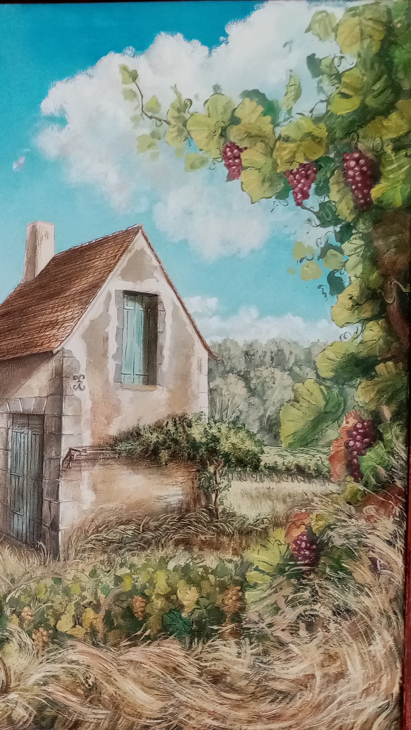 Cielo della Loira – Dipinto originale di Lorenzo Usicco | Olio e Acrilico su Tela, 80x60 cm