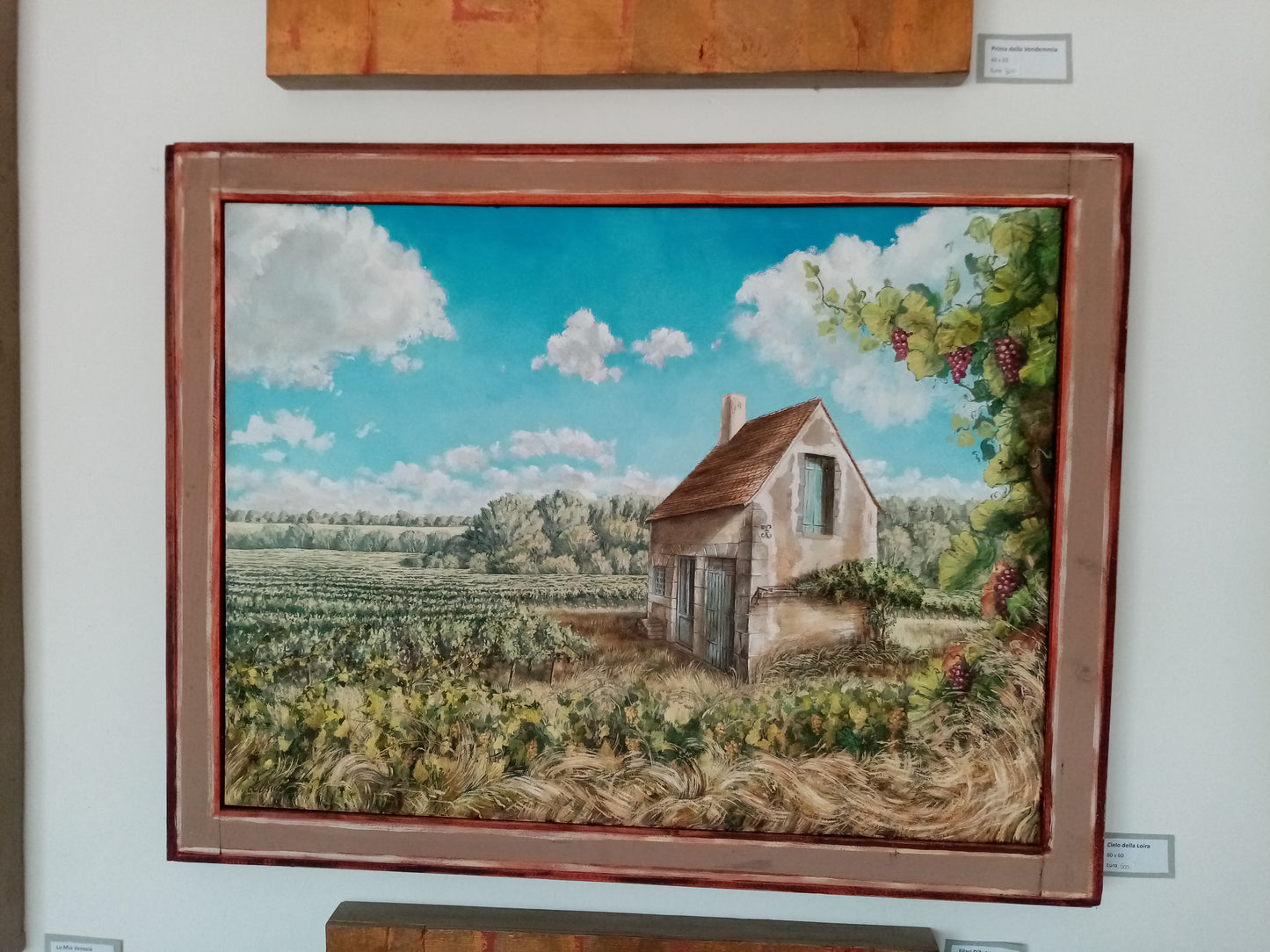 🔴 VENDUTO – Cielo della Loira – Quadro Dipinto a Mano su Tela – Opera Unica di Lorenzo Usicco