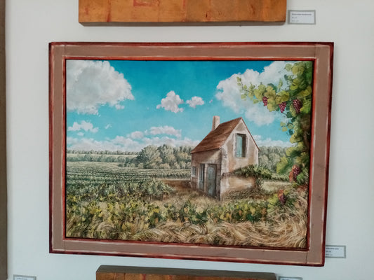 🔴 VENDUTO – Cielo della Loira – Quadro Dipinto a Mano su Tela – Opera Unica di Lorenzo Usicco