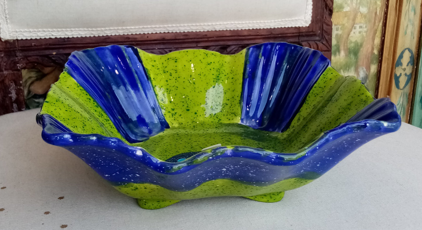 Coppa quadrata Verde e Blu
