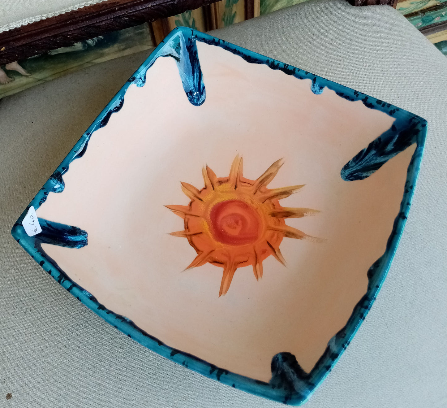 Piatti Ciotola Quadrati Farfalla e Sole (Venduti in coppia)
