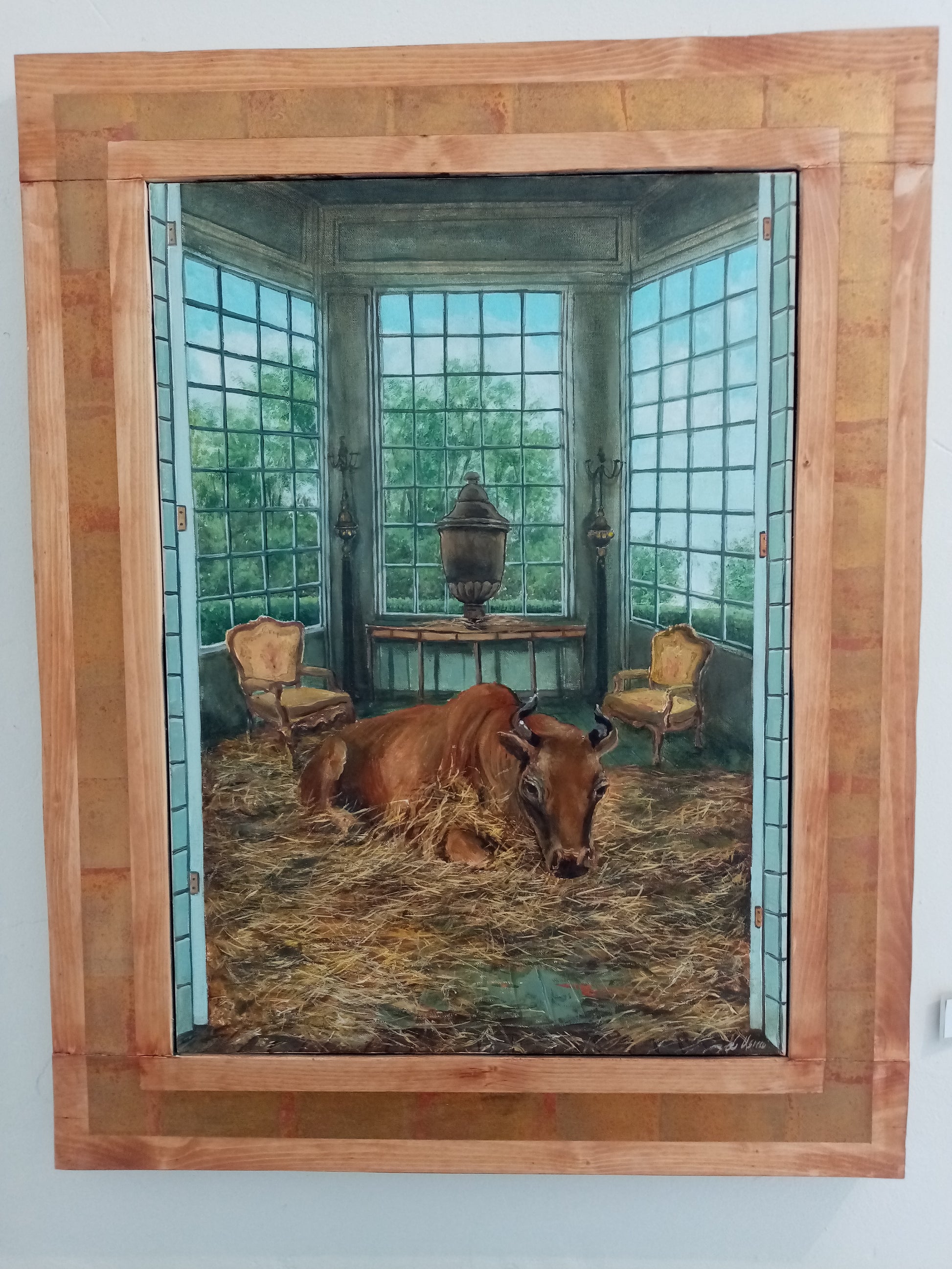 Quadro moderno Oggetti nel Tempo per arredamento elegante, 50x50 cm con cornice