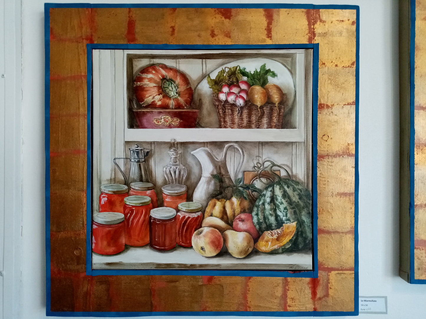 Quadro con cornice , pittore Lorenzo Usicco,