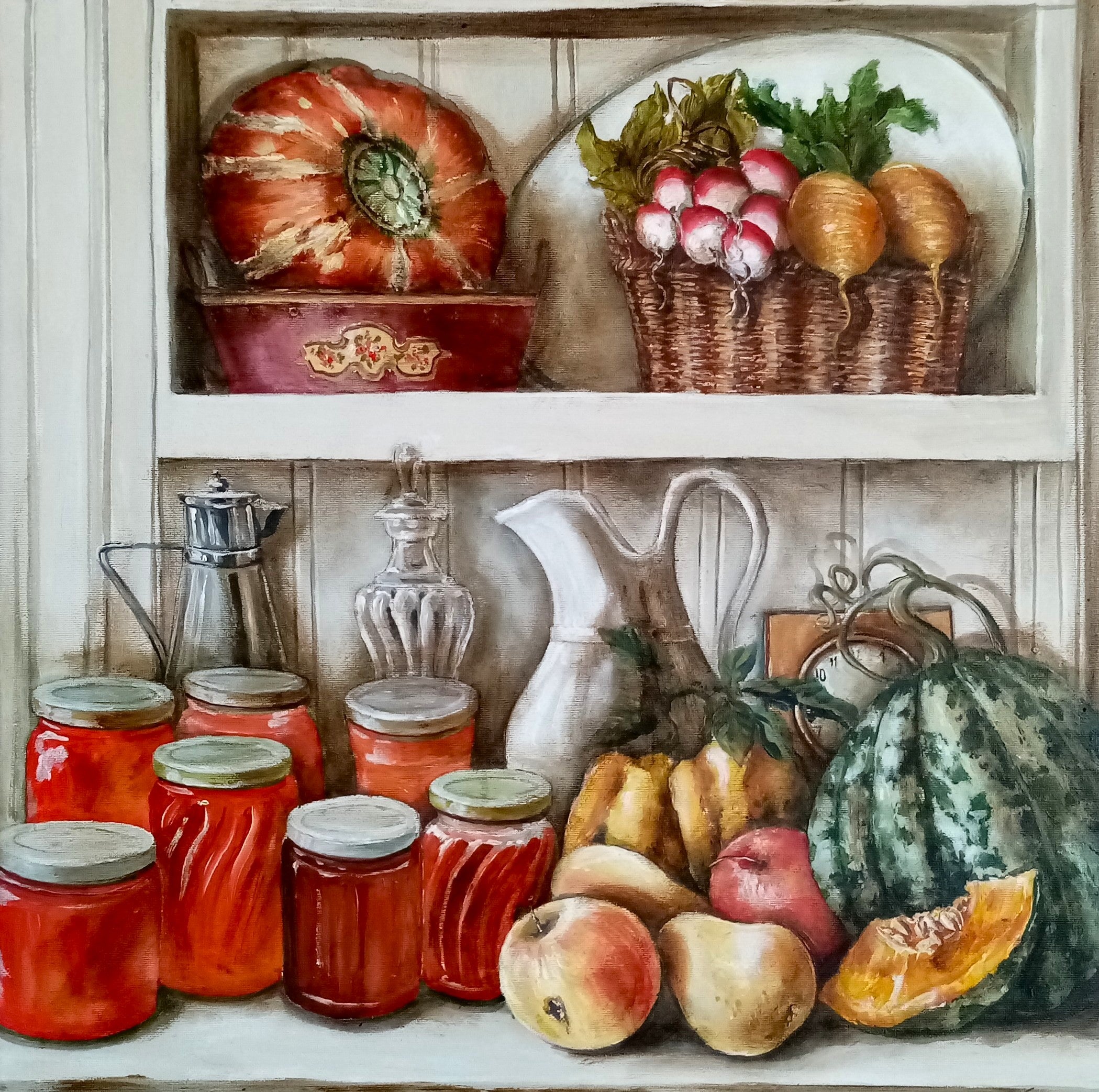 Quadro Originale, natura morta, Olio e acrilico, Lorenzo Usicco, quadri evocativi e di grande emozione