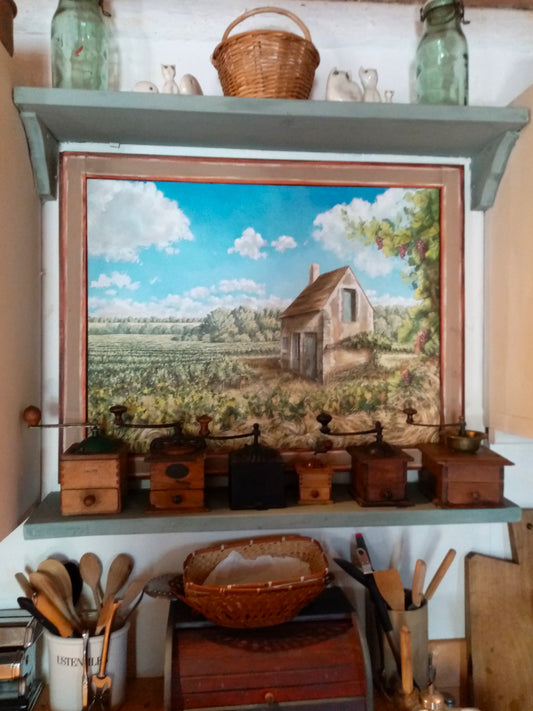 Cielo della Loira – Dipinto originale di Lorenzo Usicco | Olio e Acrilico su Tela, 80x60 cm
