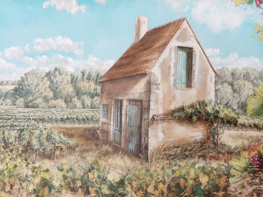 Quadro Cielo della Loira Lorenzo Usicco olio su tela