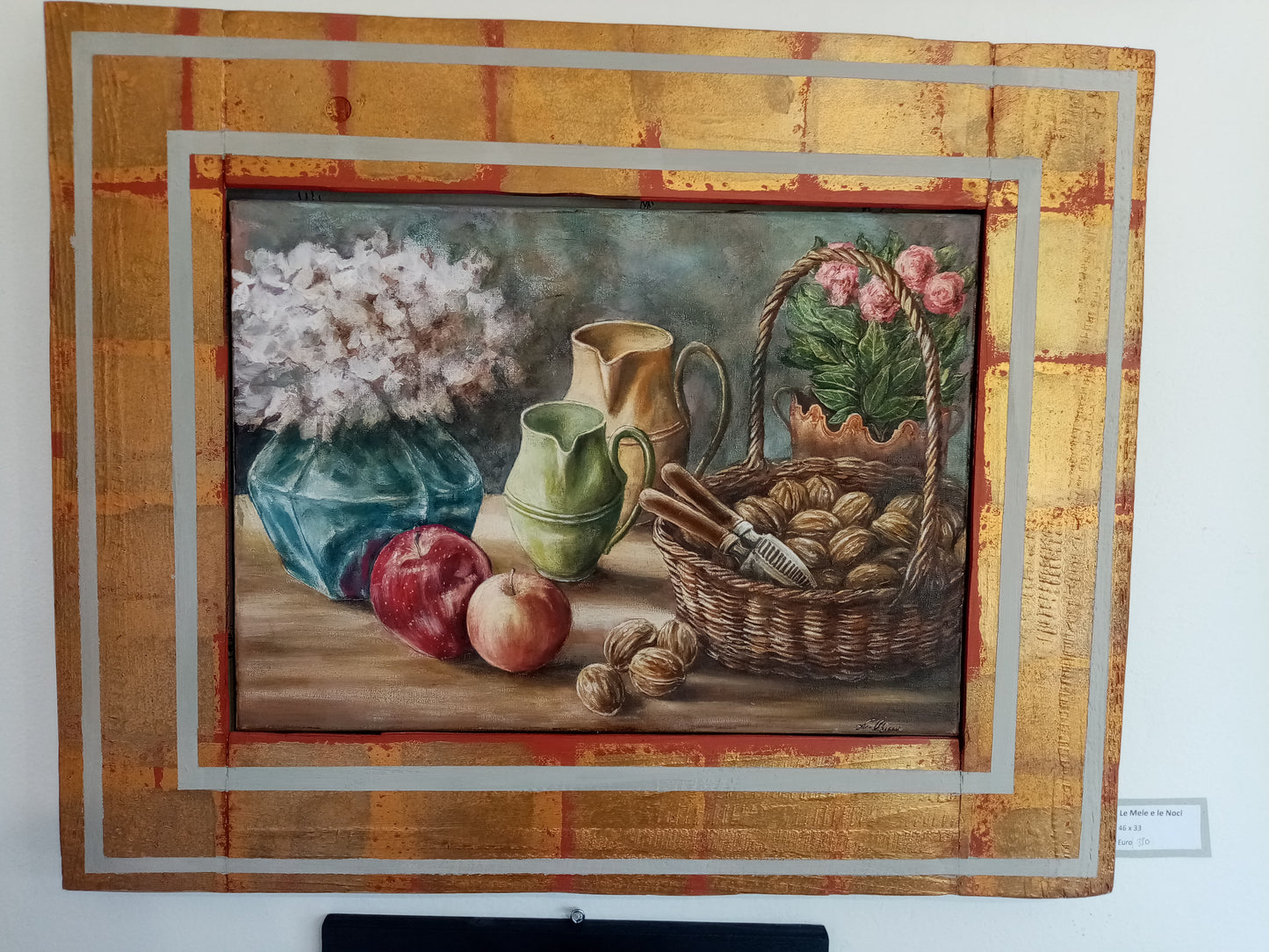 opera unica firmata, certificata, olio e acrilico su tela